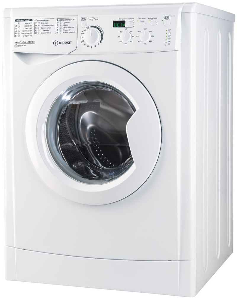 Стиральная машина Indesit EWSD 51031 белый стиральная машина indesit bwsa 51051 1 класс а 1000 об мин до 5 кг белая