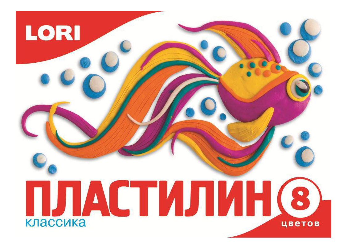 

Пластилин LORI Классика 8 цветов Пл-010, Классика