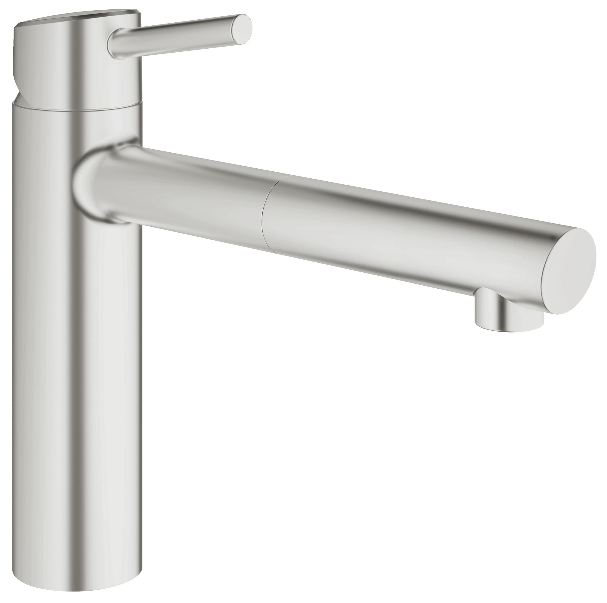 фото Смеситель для кухонной мойки grohe concetto 31129dc1 суперсталь