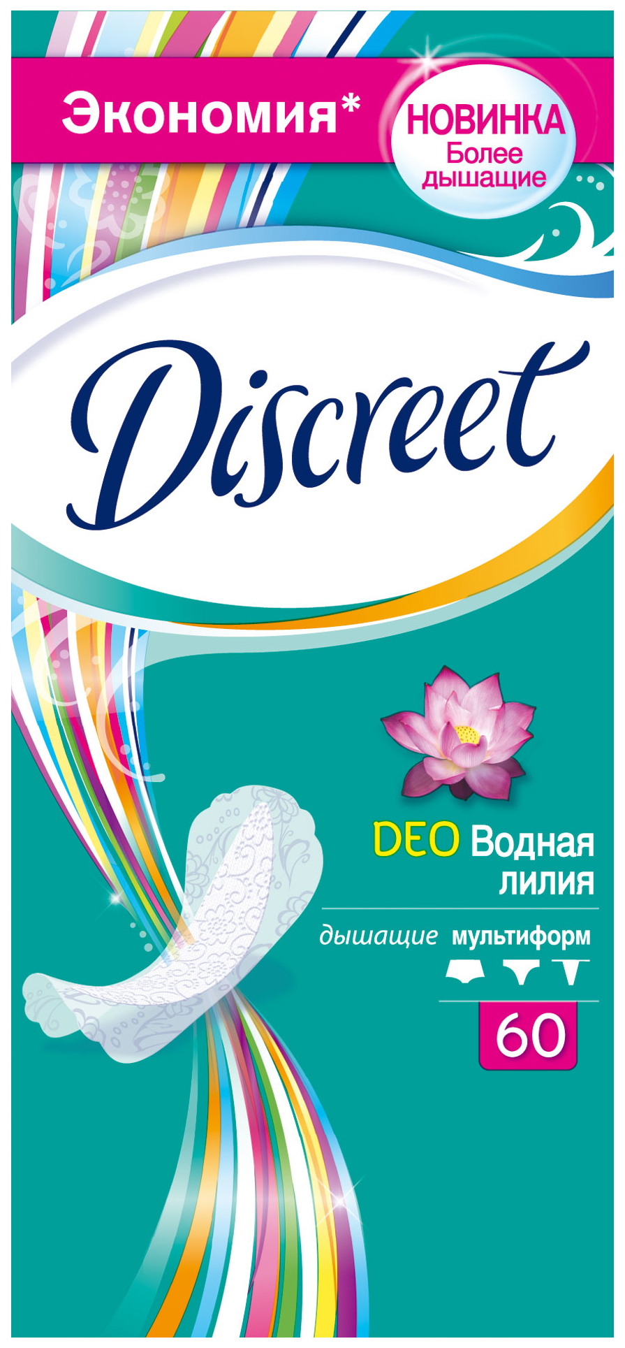 Прокладки Discreet Deo Водная лилия 60 шт