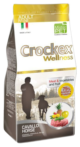 фото Сухой корм для собак crockex wellness adult mini, конина, рис, 2кг