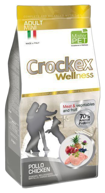 фото Сухой корм для собак crockex wellness adult mini, курица, рис, 7.5кг