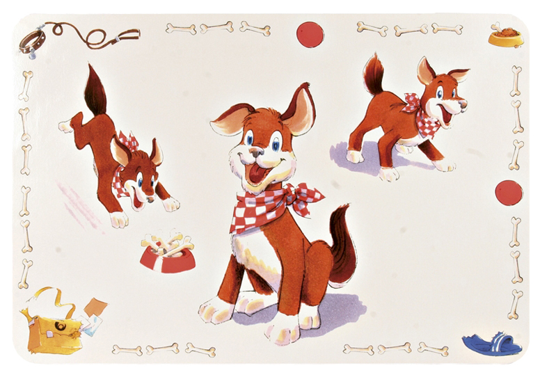 

Trixie Коврик для миски Собака, 56*38 см, 56x38см Comic Dog 24471