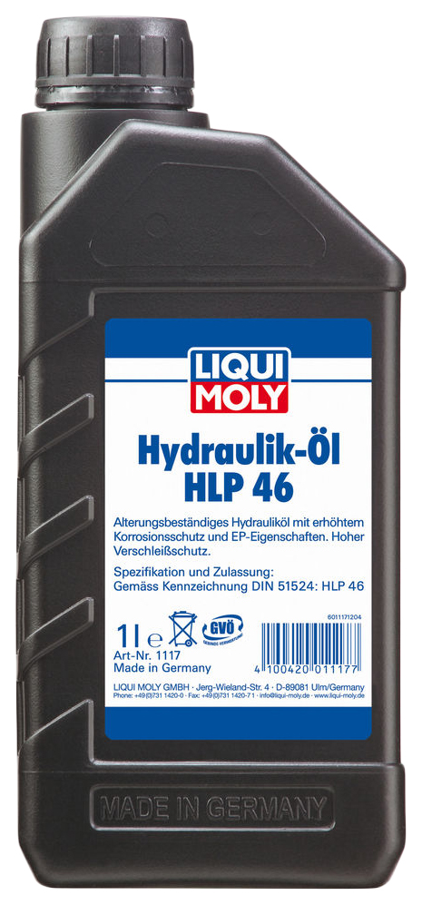 фото Гидравлическое масло liqui moly hydraulikoil hlp 46