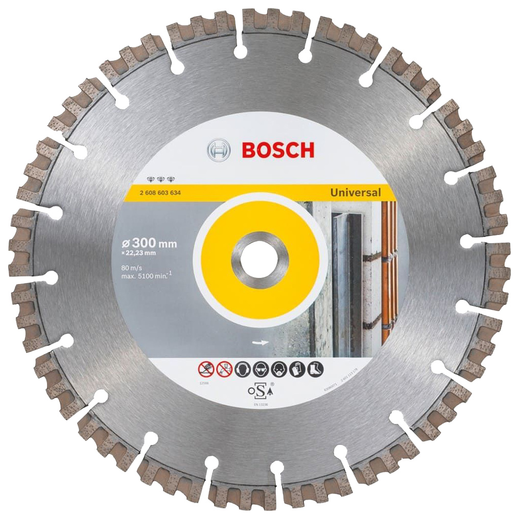 Диск отрезной алмазный Bosch Bf Universal 300-22,23 2608603634 алмазный диск для ушм bosch