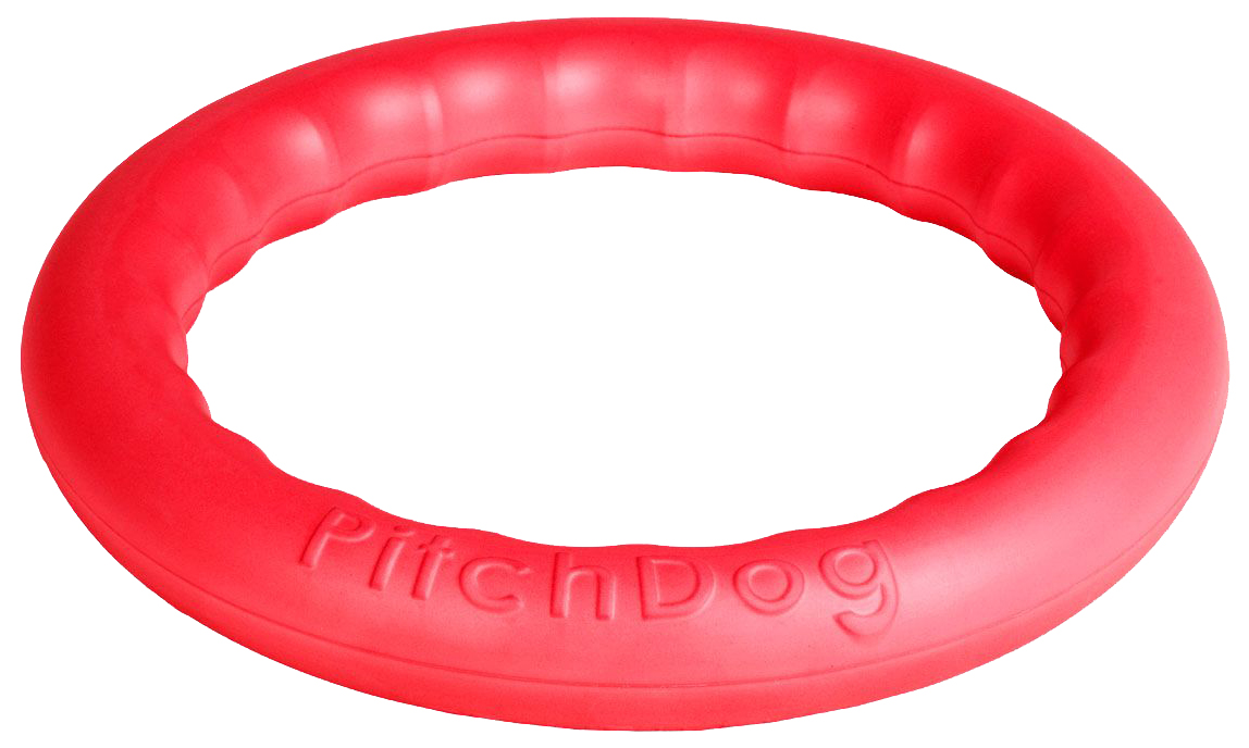 фото Апорт для собак pitchdog игровое кольцо, розовое, 20 см