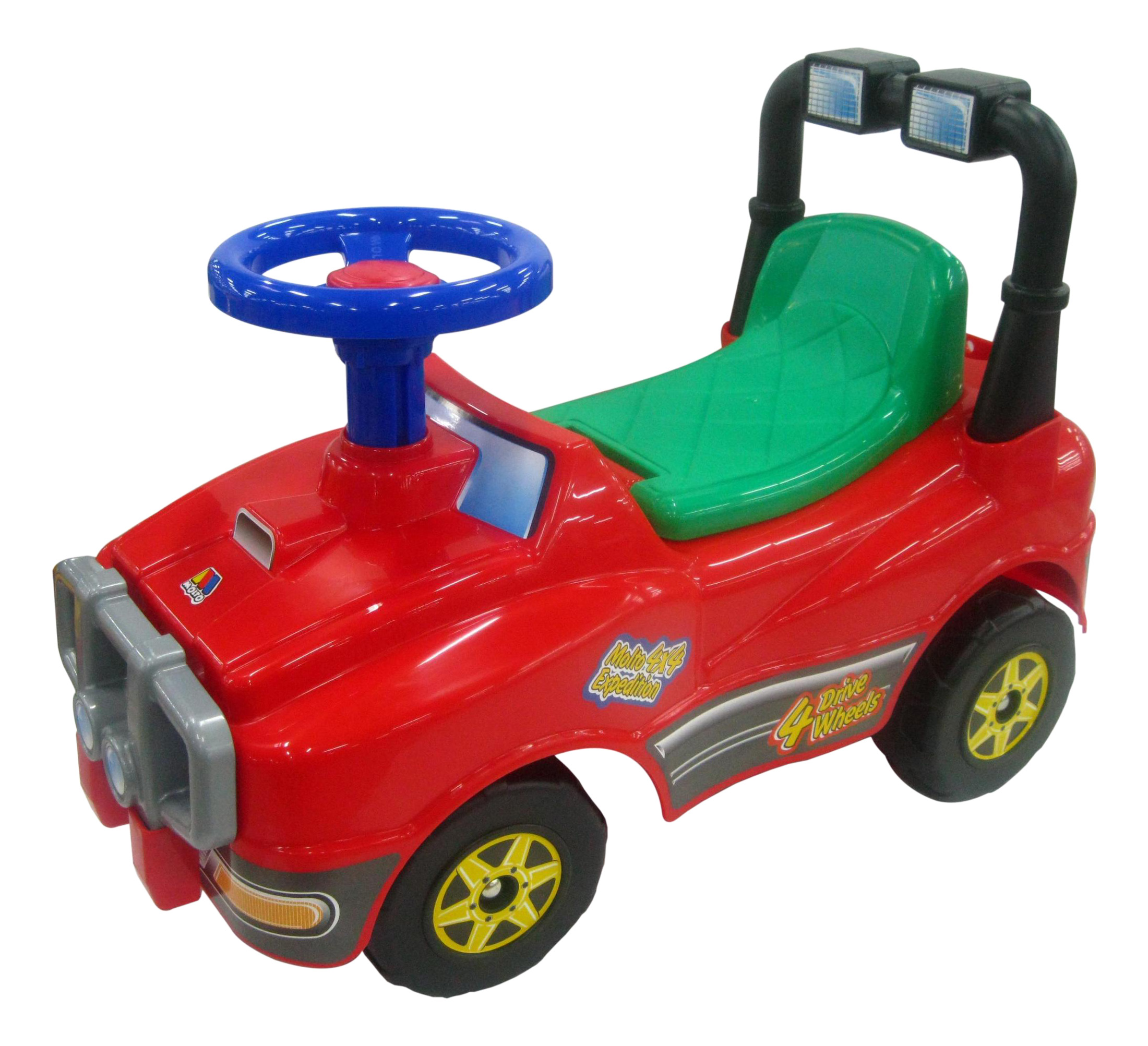 Каталка детская MOLTO Джип красный машина каталка педальная cool riders с клаксоном красный