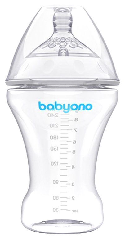 Бутылочка BabyOno антиколиковая Natural Nursing 260 мл бутылочка babyono natural nursing антиколиковая 180 мл