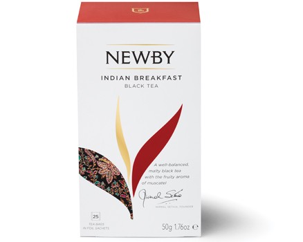 Чай черный Newby indian breakfast 25 пакетиков