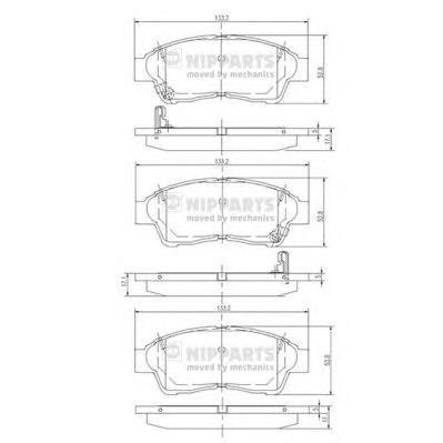 Тормозные колодки NIPPARTS дисковые J3602064