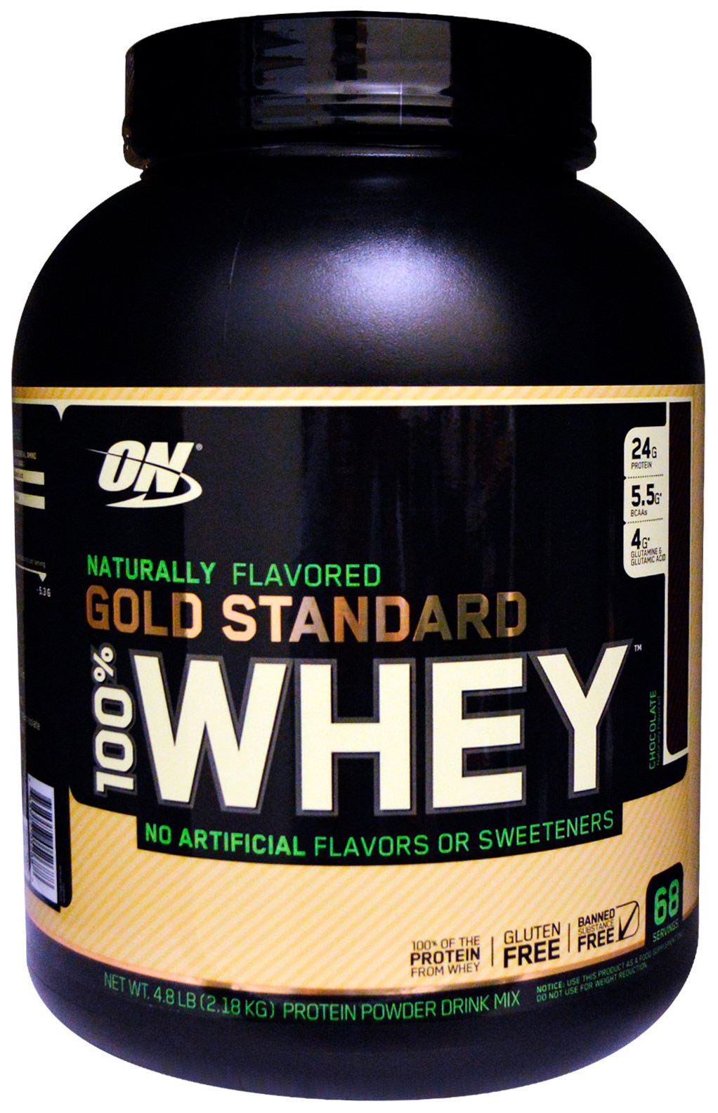 фото Протеин optimum nutrition 100% whey gold standard natural, 2180 г, chocolate