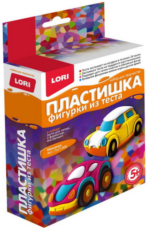 фото Фигурки из теста лори пластишка «машинки» lori