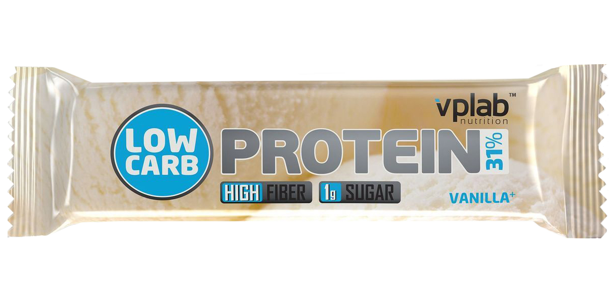 фото Низкоуглеводный батончик vplab low carb protein bar 35 г ваниль
