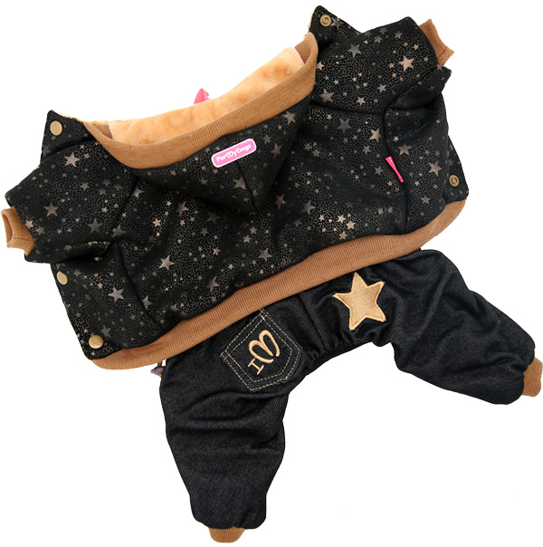 

Костюм для собак FOR MY DOGS, унисекс, черный, FW822-2019 10Chh, FW822-2019