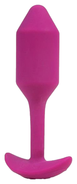 фото Розовая пробка для ношения с вибрацией snug plug 2 11,4 см b-vibe