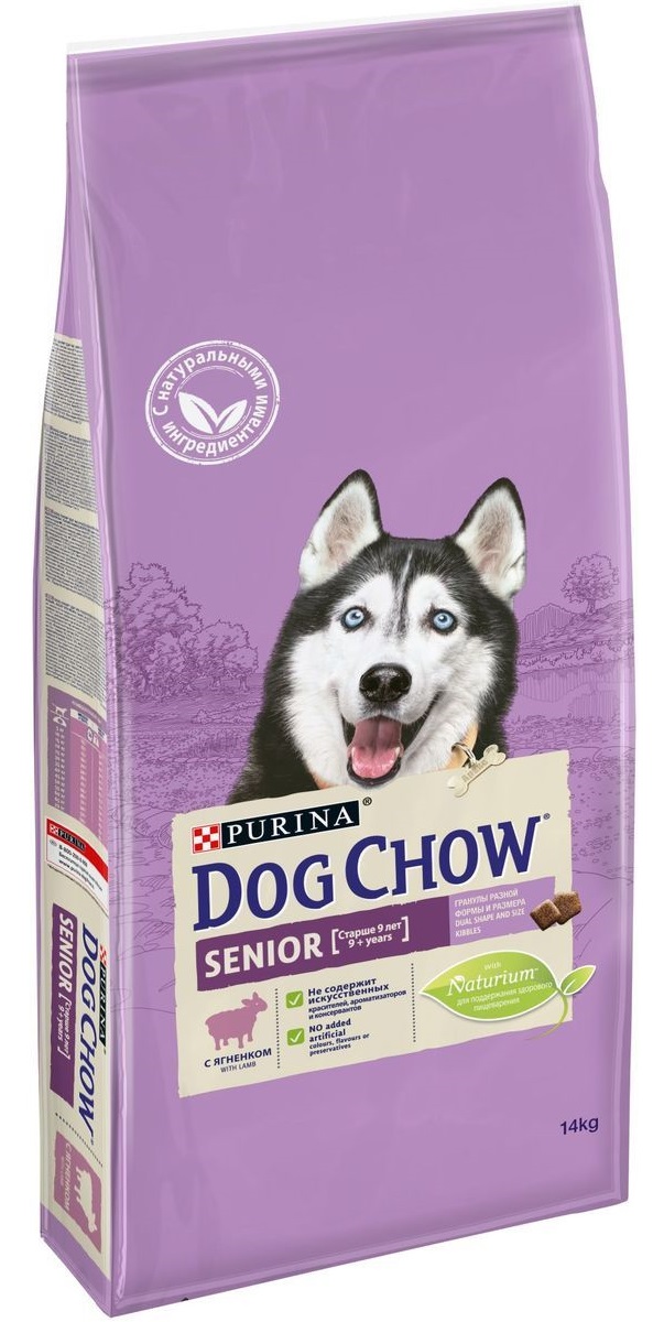 фото Сухой корм для собак dog chow senior, старше 9 лет, ягненок, 14кг