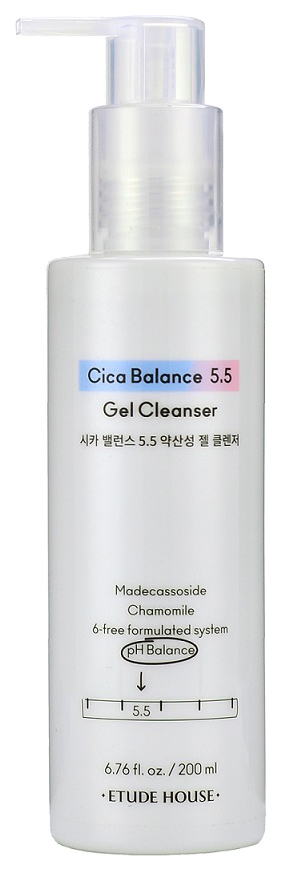 Гель для умывания Etude Cica Balance 5.5 Gel Cleanser 200 мл