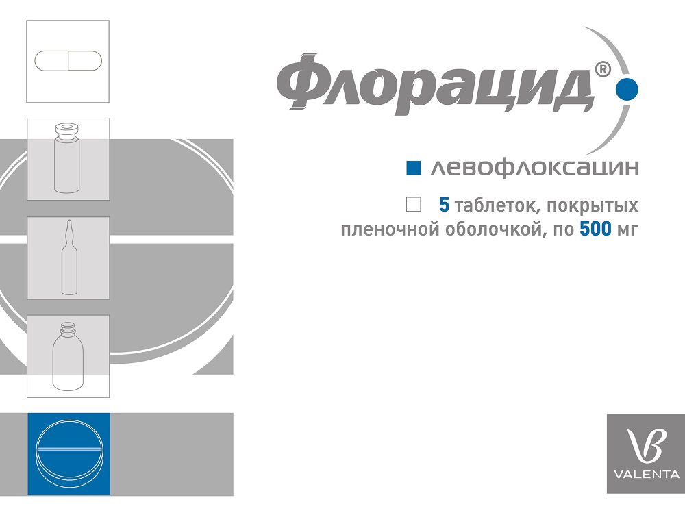 фото Флорацид таблетки, покрытые пленочной оболочкой 500 мг 10 шт. valenta