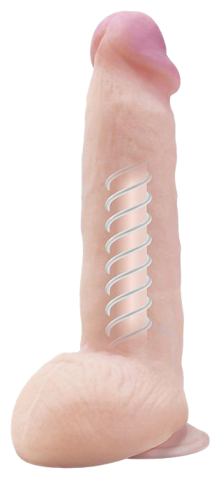 Фаллоимитатор Lovetoy неоскин на присоске 