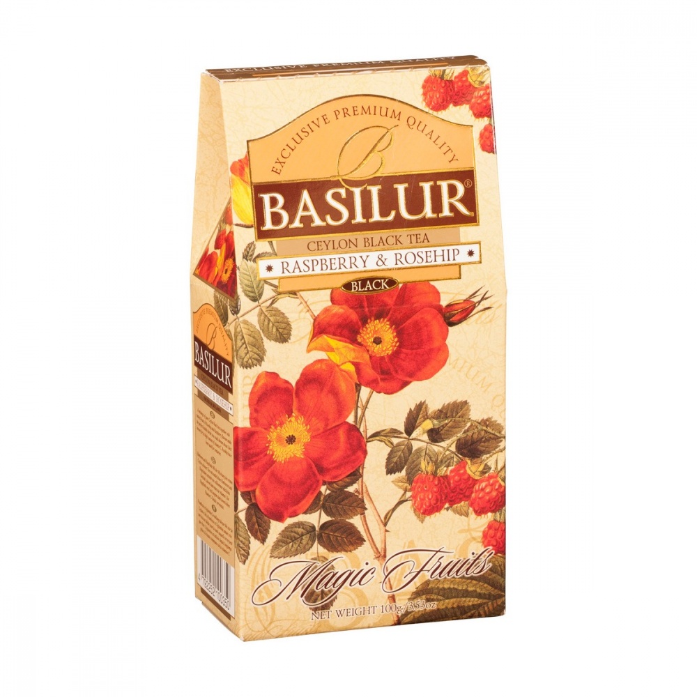 

Чай Basilur Волшебные фрукты - Малина и шиповник черный с добавками 100 г