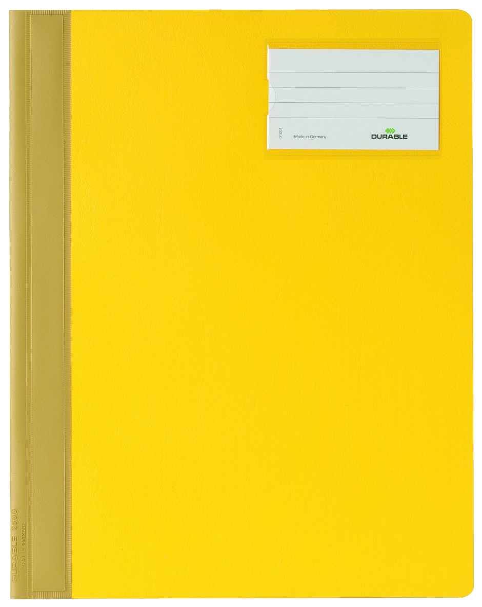 

Папка-скоросшиватель Durable Management File c инфо-окном Желтая, Желтый