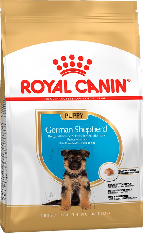 фото Сухой корм для щенков royal canin puppy german shepherd, немейцкая овчарка, 12кг