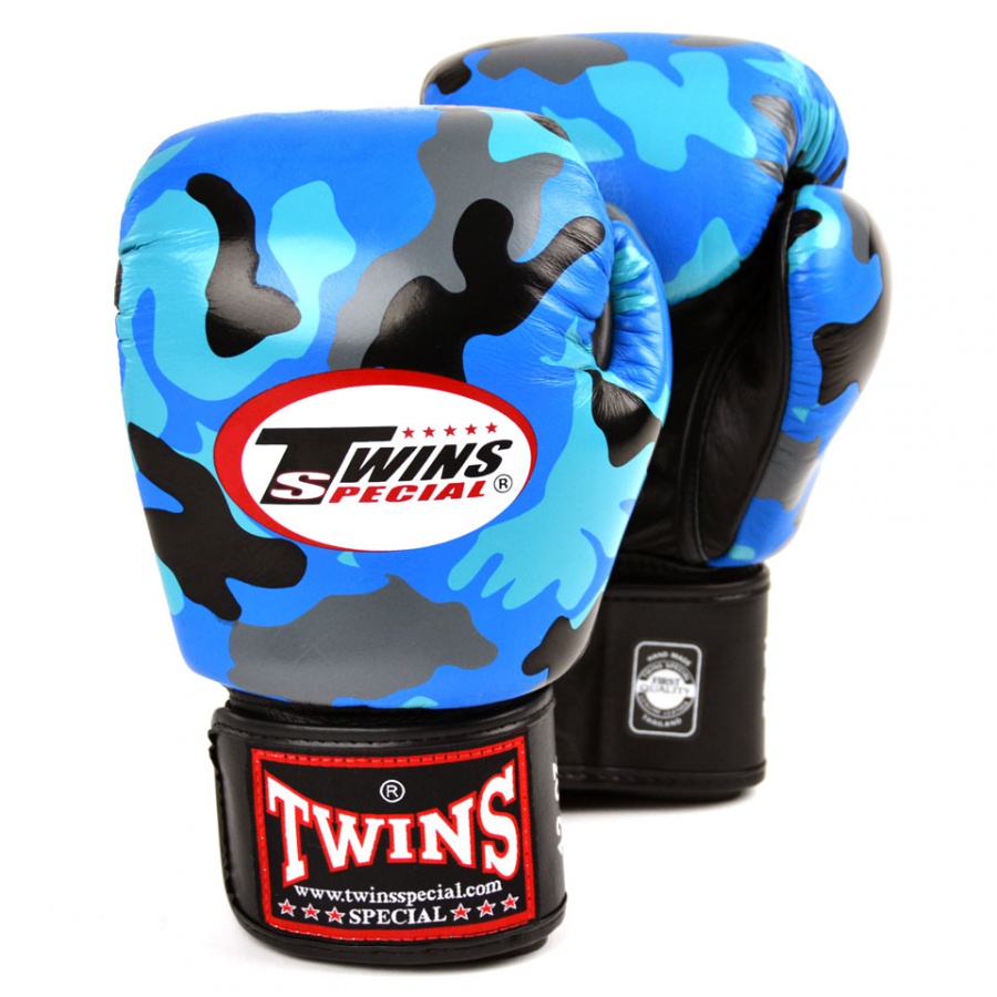 фото Боксерские перчатки twins fbgvl3-ar fancy boxing gloves синие 14 унций