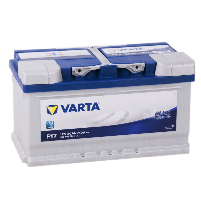 фото Аккумулятор varta blue f17 80r 740a 315x175x175 580406074