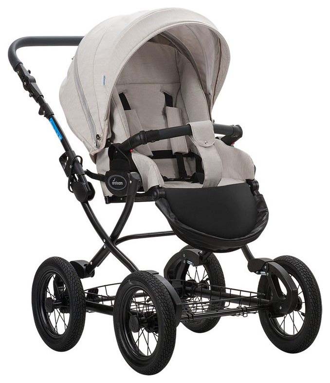 Коляска 2-в-1 AroTeam Cocoline 18 (цвет: светло-бежевый)