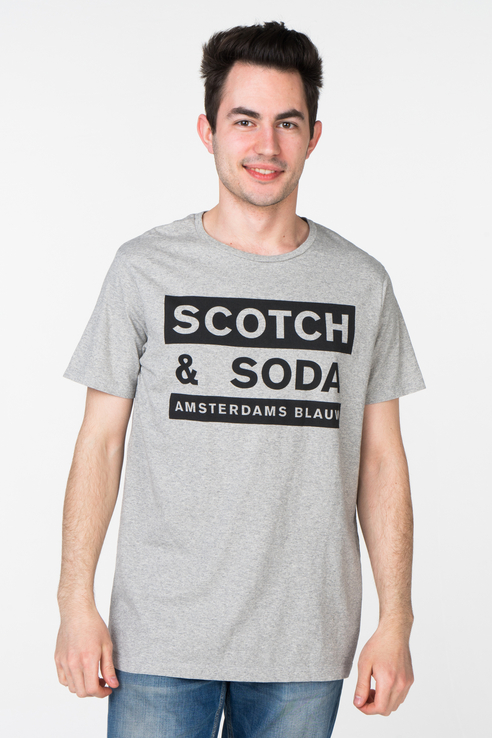 фото Футболка мужская 132.19ssmd.1151147613.98 scotch & soda серая s