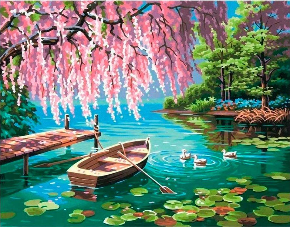 

Алмазная вышивка Painting Diamond Весенняя красота, 40x50 см, Весенняя красота