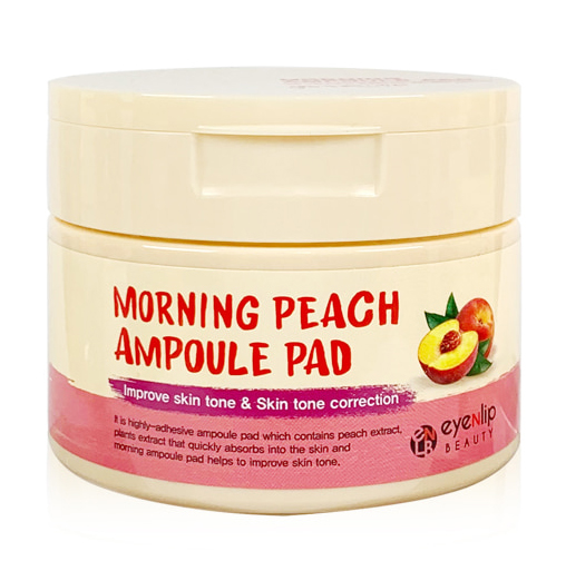 фото Пады пропитанные эссенцией morning peach ampoule pad eyenlip