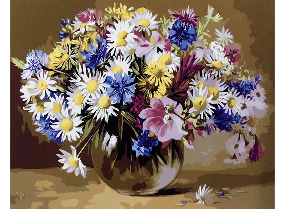 

Картина по номерам Paintboy Цветочная палитра, 40x50, Цветочная палитра