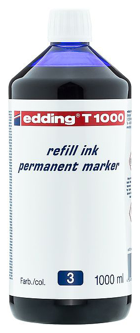 

Чернила Edding E-T1000#3 пластиковый флакон синие 1шт
