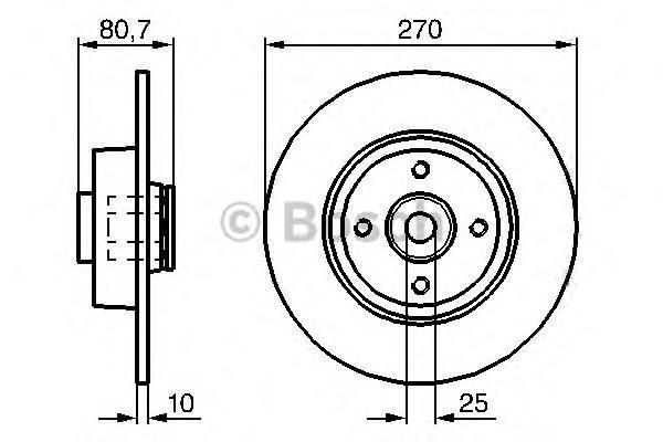 фото Тормозной диск bosch 0986479274