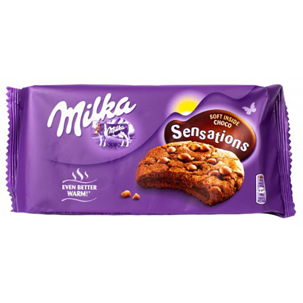 Печенье Milka sensations soft inside choco 156 г