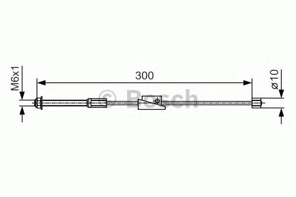 Трос cтояночного тормоза BOSCH 1987482132