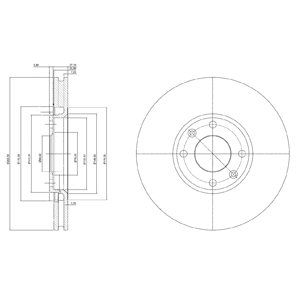 

Тормозной диск DELPHI BG3622C