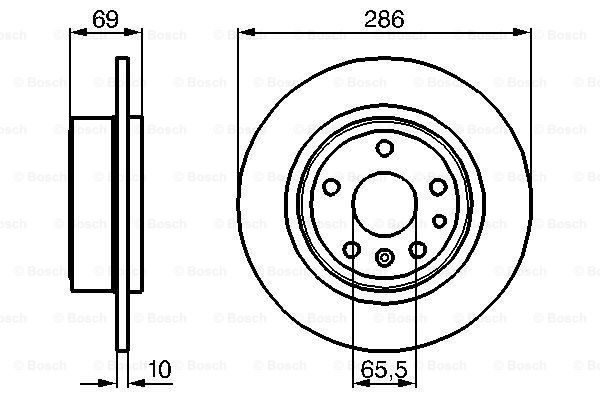 фото Тормозной диск bosch 0986478478