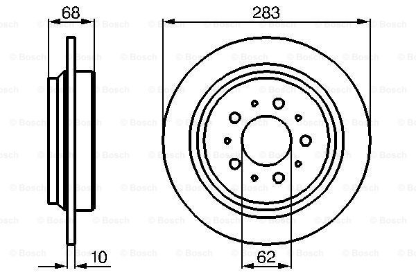 фото Тормозной диск bosch 0986478445