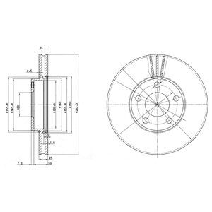 

Тормозной диск DELPHI BG3199