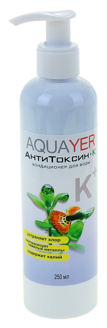 

Кондиционер для аквариума Aquayer АнтиТоксин+К 100мл, АнтиТоксин+К