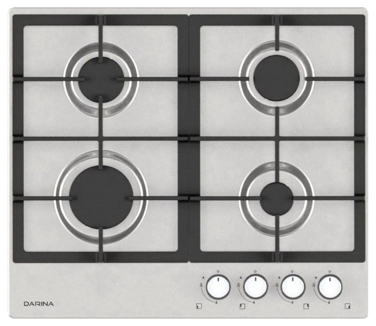 фото Встраиваемая варочная панель газовая darina 1t3 bgm 341 11 x3 silver