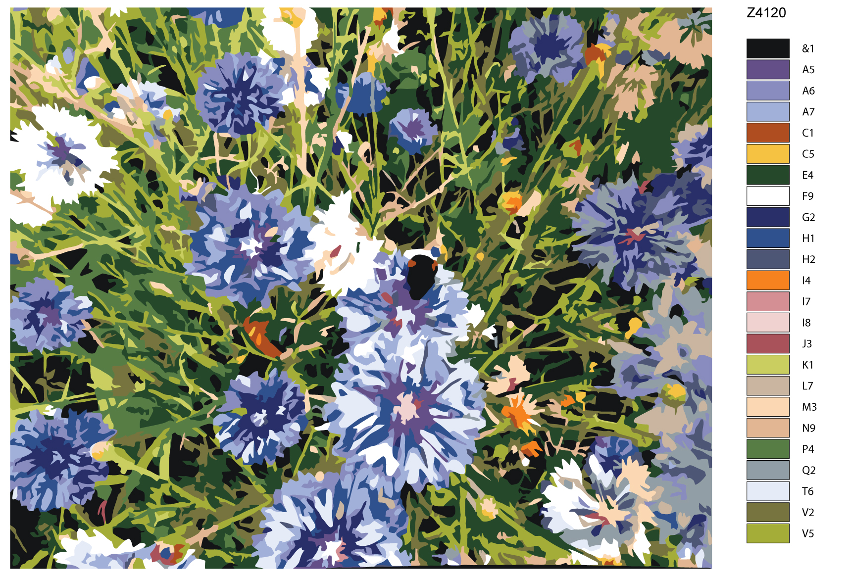 

Картина по номерам, 40 x 50, Z4120, Z4120