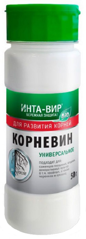 

Фитогормон для корнеобразования Инта-Вир Корневин 191107 0,05 кг, 191107
