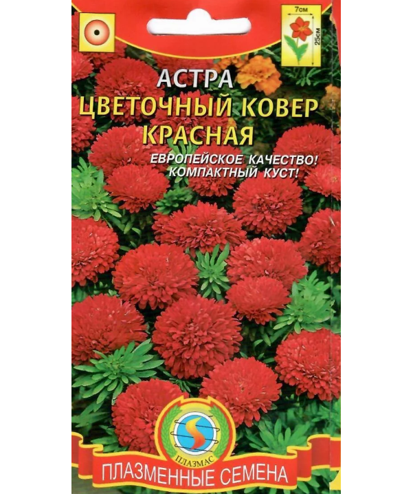 

Семена астра Плазмас Цветочный ковер Красная 137901 1 уп.