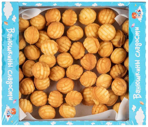 Печенье сдобное Ванюшкины сладости орешки из детства с начинкой 500 г