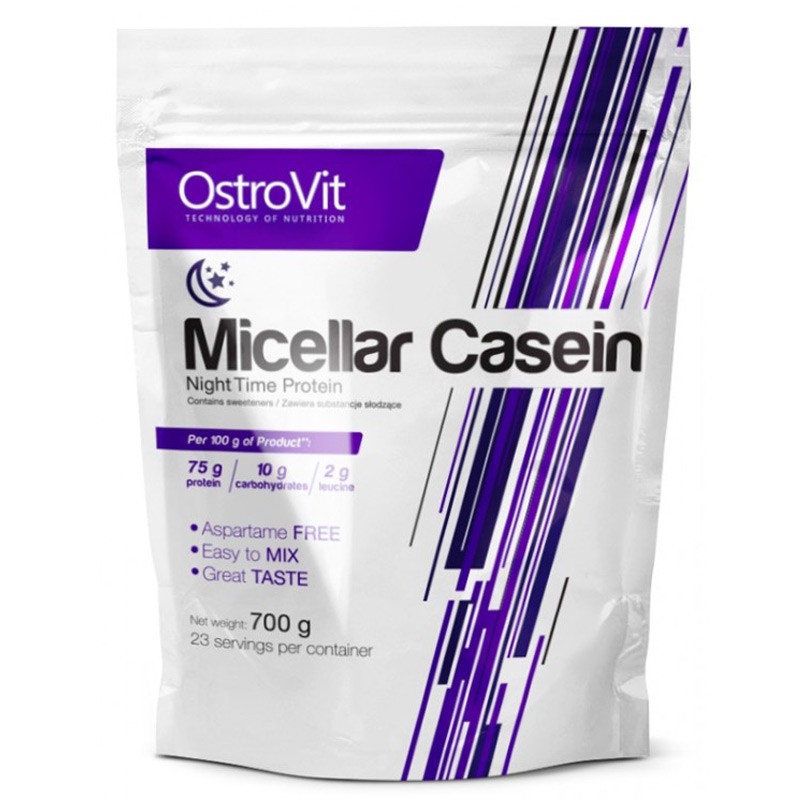 фото Протеин ostrovit casein, 700 г, strawberry