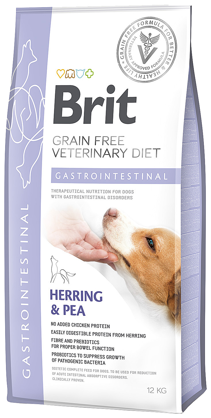 фото Сухой корм для собак brit veterinary diet gastrointestinal, при гастроэнтеритах, 12кг