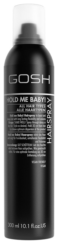 фото Лак для волос gosh hold me baby! hairspray 300 мл gosh copenhagen